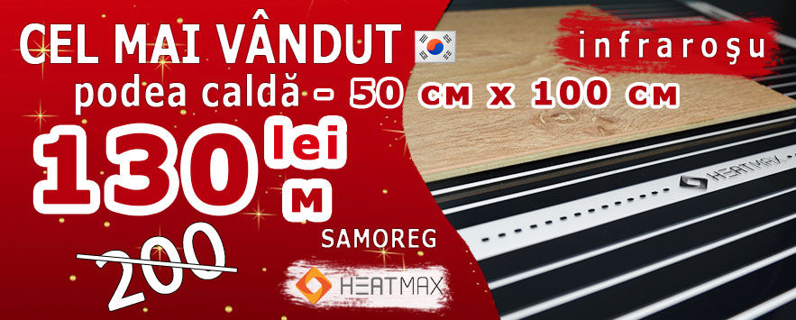 Podea caldă (2024 ultima generație) Infraroșu + Sub laminat + Tehnologie "Heatmax Samoreg" foto 2