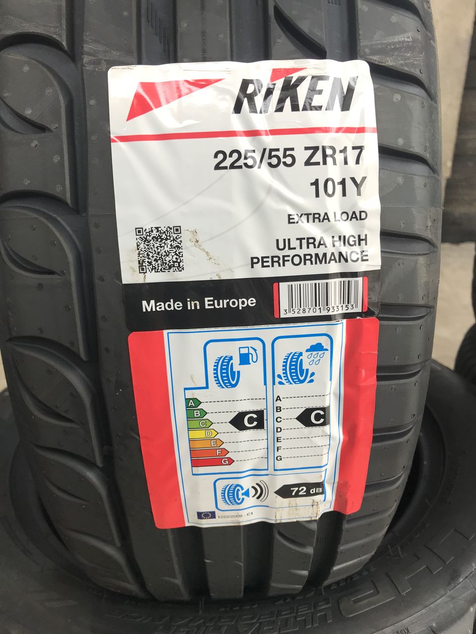2 шины/2 anvelope 225/55 R17 Riken UHP (Michelin Group)/ Доставка, livrare toata Moldova foto 2