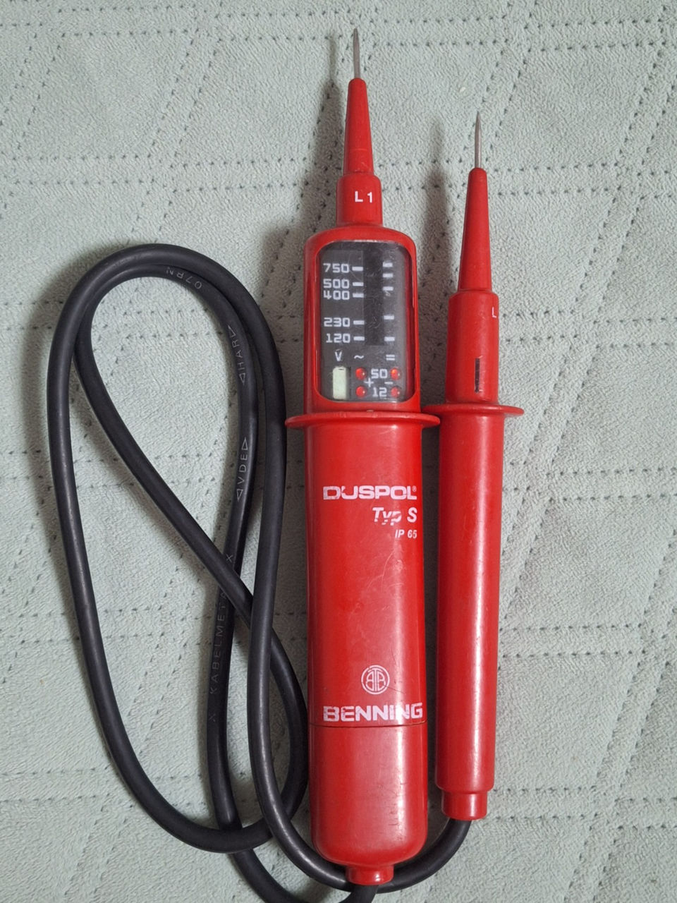 Тестер индикатор, напряжения benning duspol TYP S IP 65 foto 0