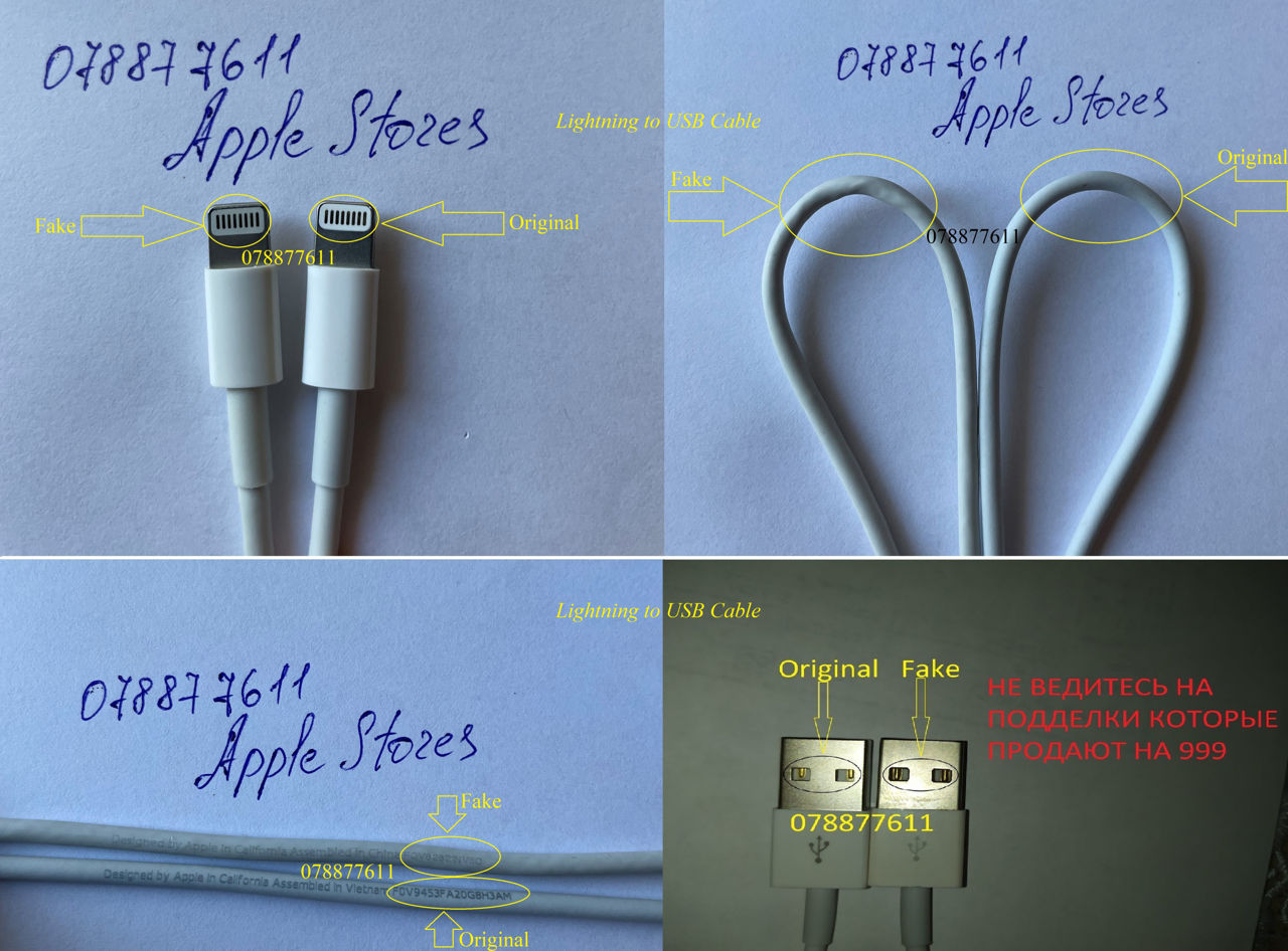 Cable Usb How To Tell Genuine Apple Lightning Cable Vs Real