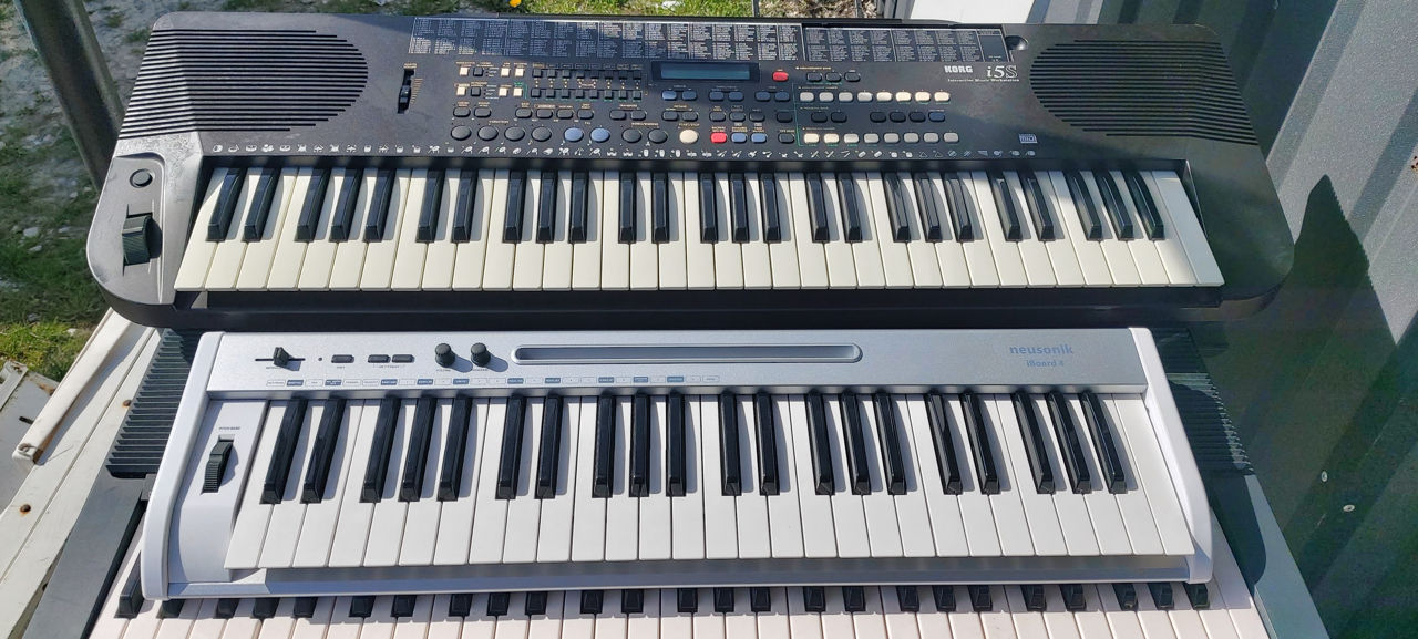  Korg i5S      Yamaha  PSR 400  и   PSR 70    Kawai ES6B     Neusonik  iBoard 4   foto 1