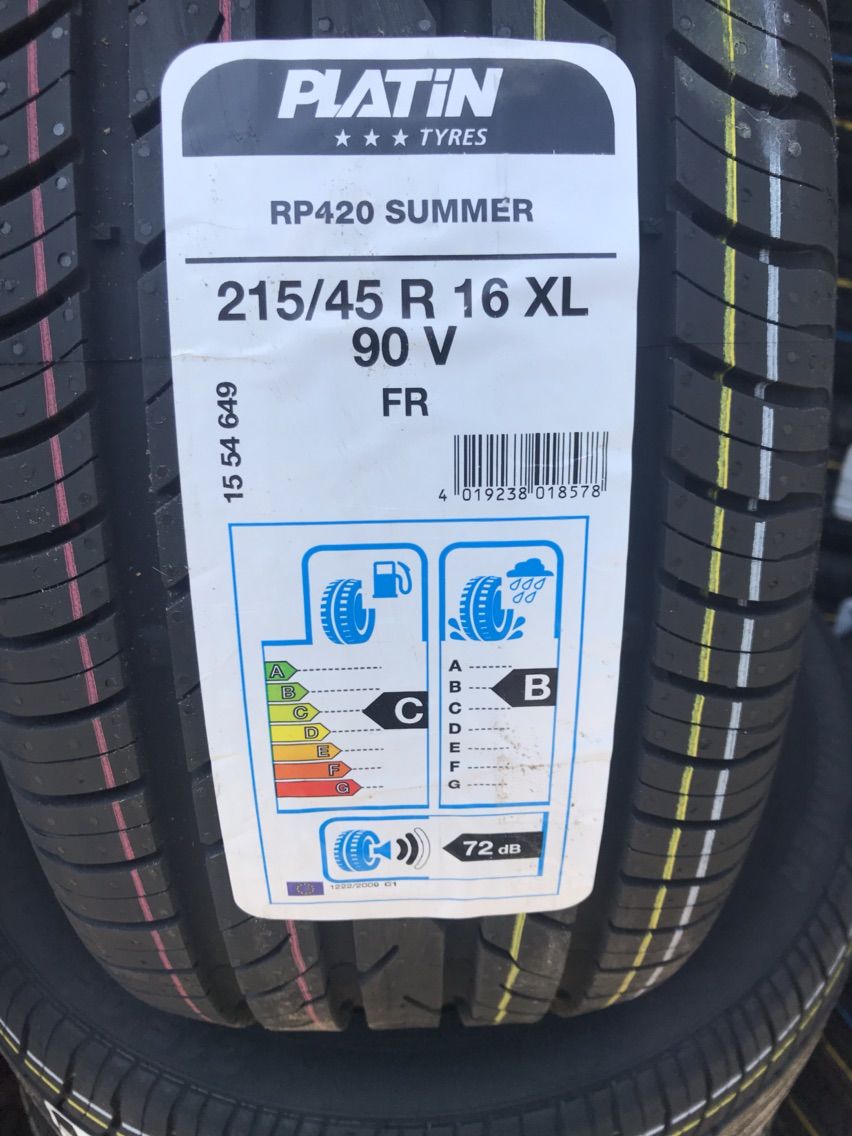 215/45 R16 Platin Rp420/ Доставка, livrare toata Moldova фото 1