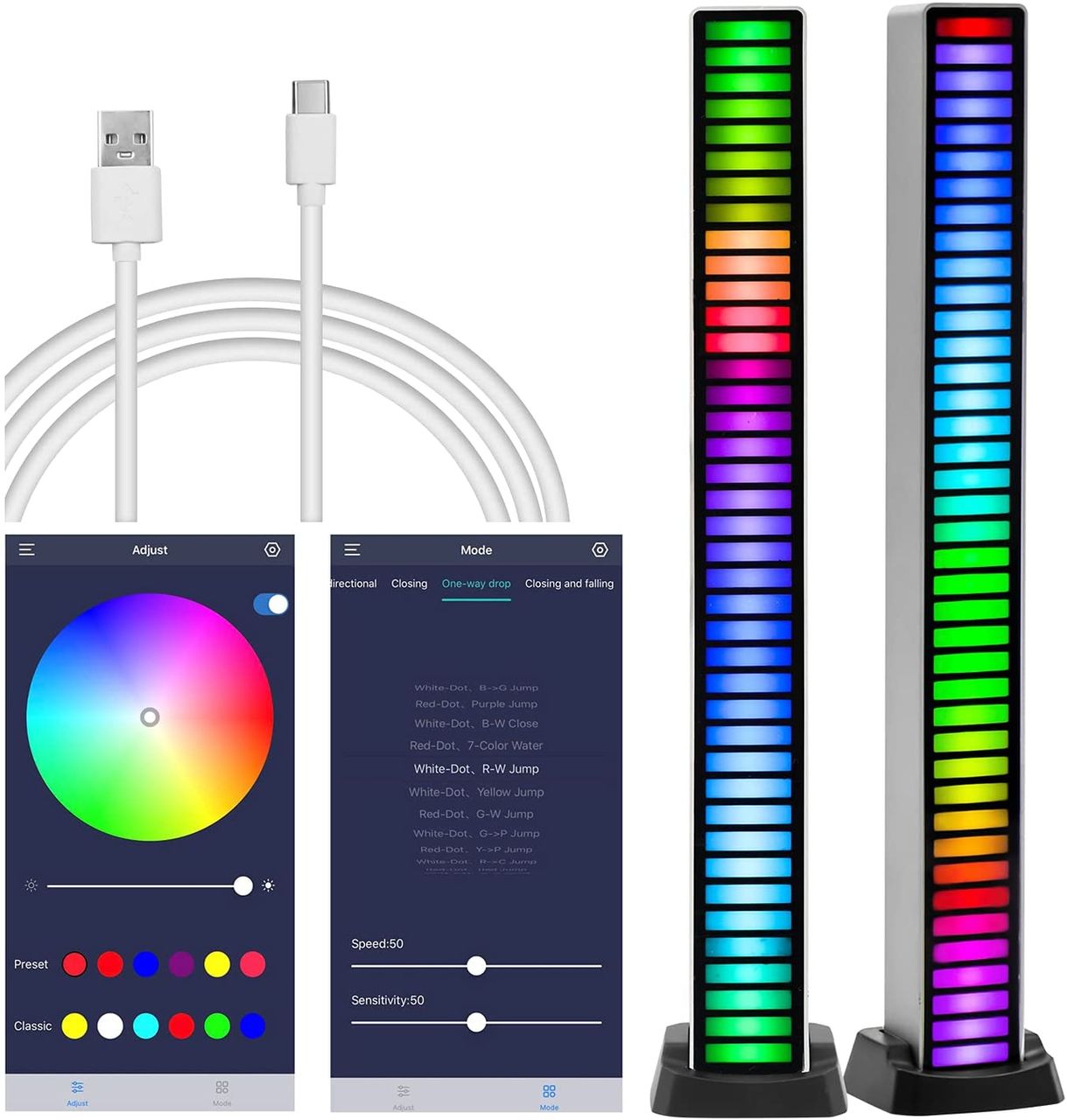 Музыкальный ритм RGB Lumină ritmică muzicală RGB foto 0