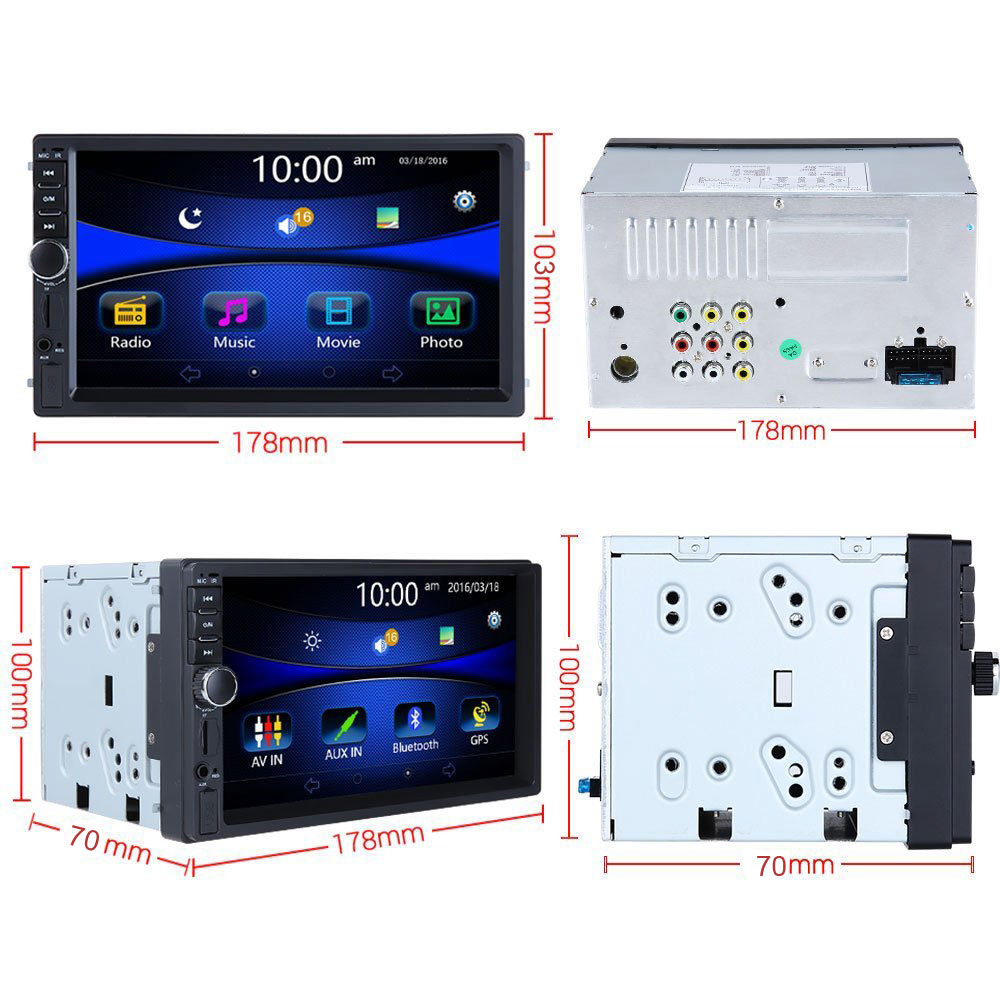 Автомагнитола 1DIN,2DIN,USB,Radio,Bluetooth, 60 Вт х 4 / Magnitola ...
