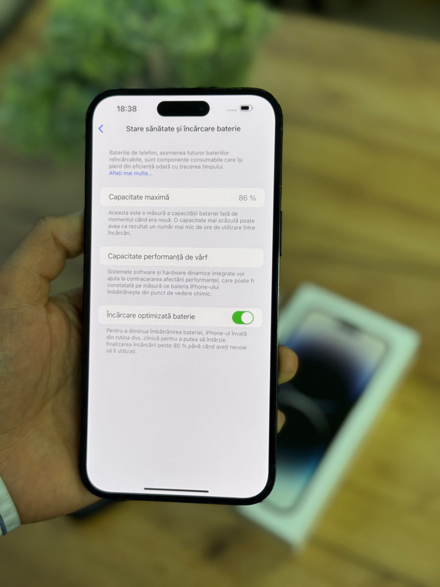 Iphone 14 Pro 256gb 86% stare perfecta ! Tot setul foto 3