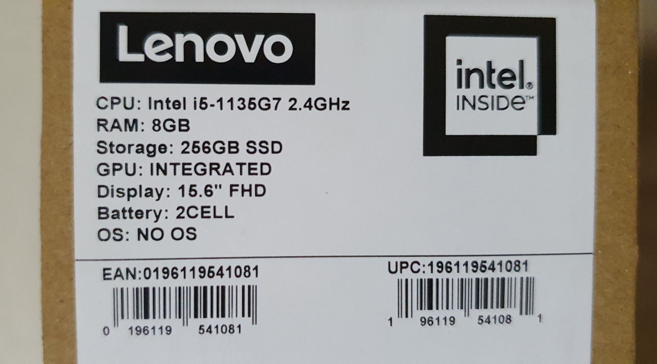 Срочно! Новый Мощный Lenovo ideapad V15. icore5 1135G7 4,2GHz. 8ядер. 8gb. SSD 256gb. Full HD iPS foto 2