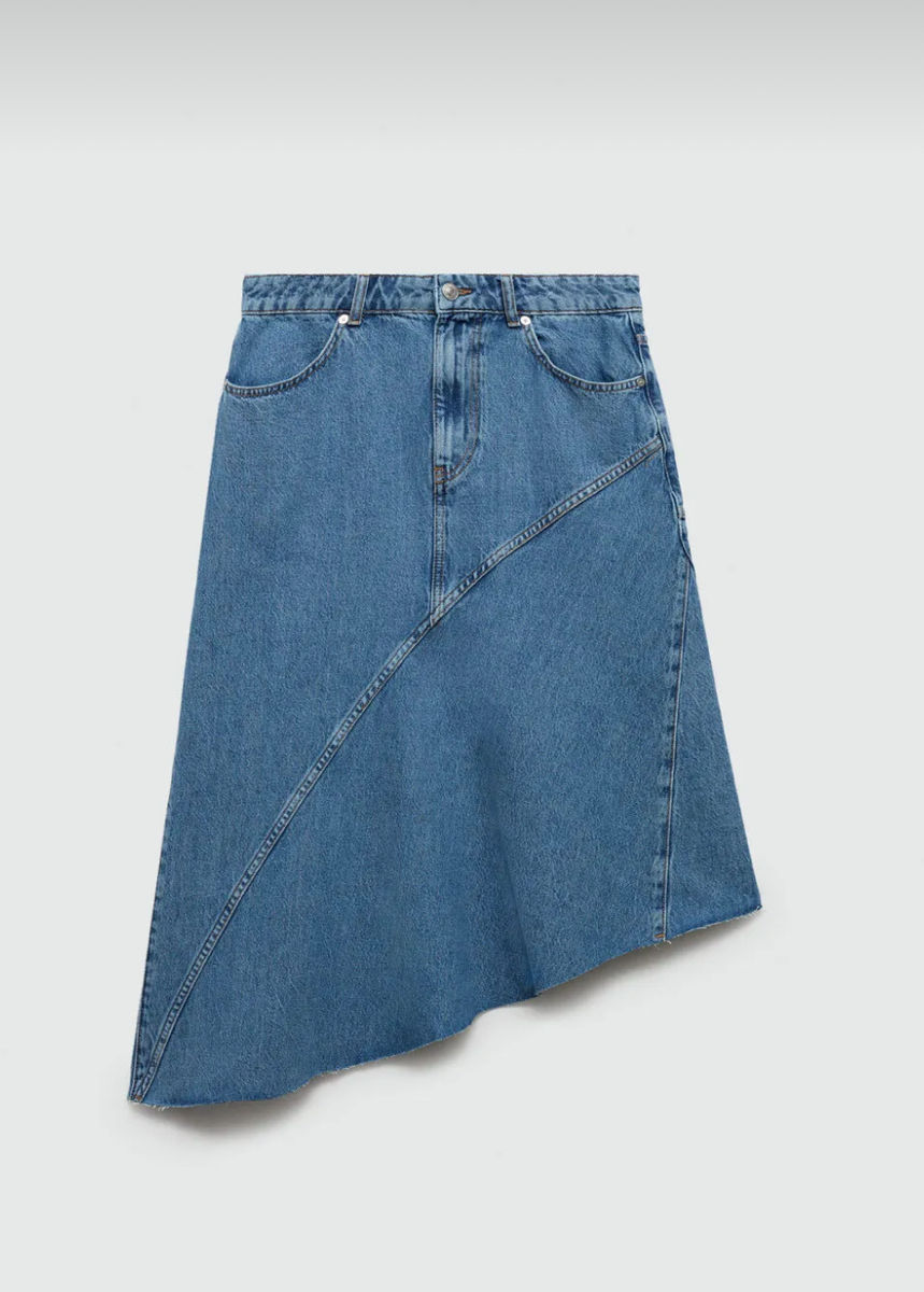 Mango Fusta Denim Asimetrica  foto 3