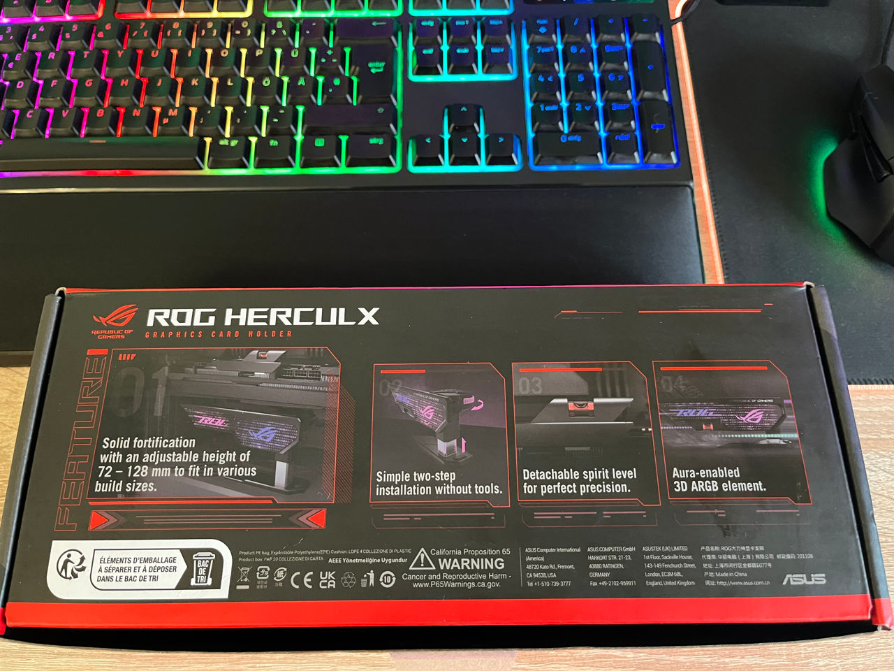 Asus  ROG Herculx Graphics Card Holder фото 5