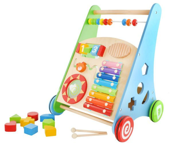 Premergător-împingător multifuncțional pentru copii LeanToys foto 4
