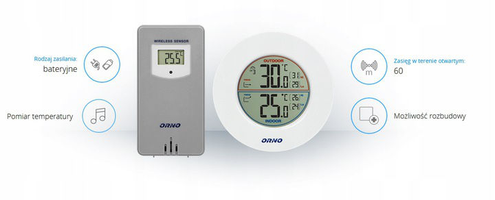 Statie meteo wireless ORNO OR-SP-3100 / WG foto 1