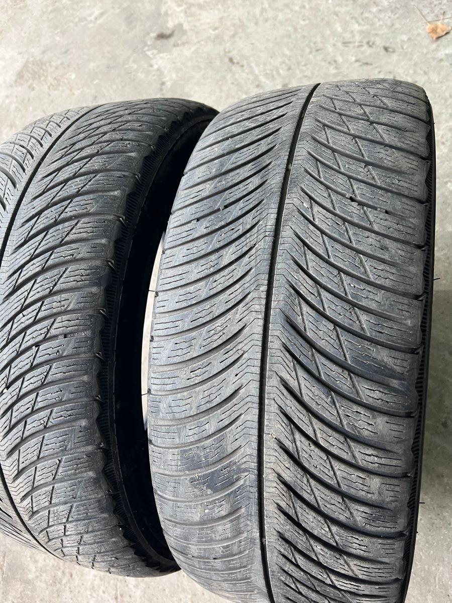 Продам 2 б.у шины 245/45 R18 Michelin Alpin 5 winter фото 2