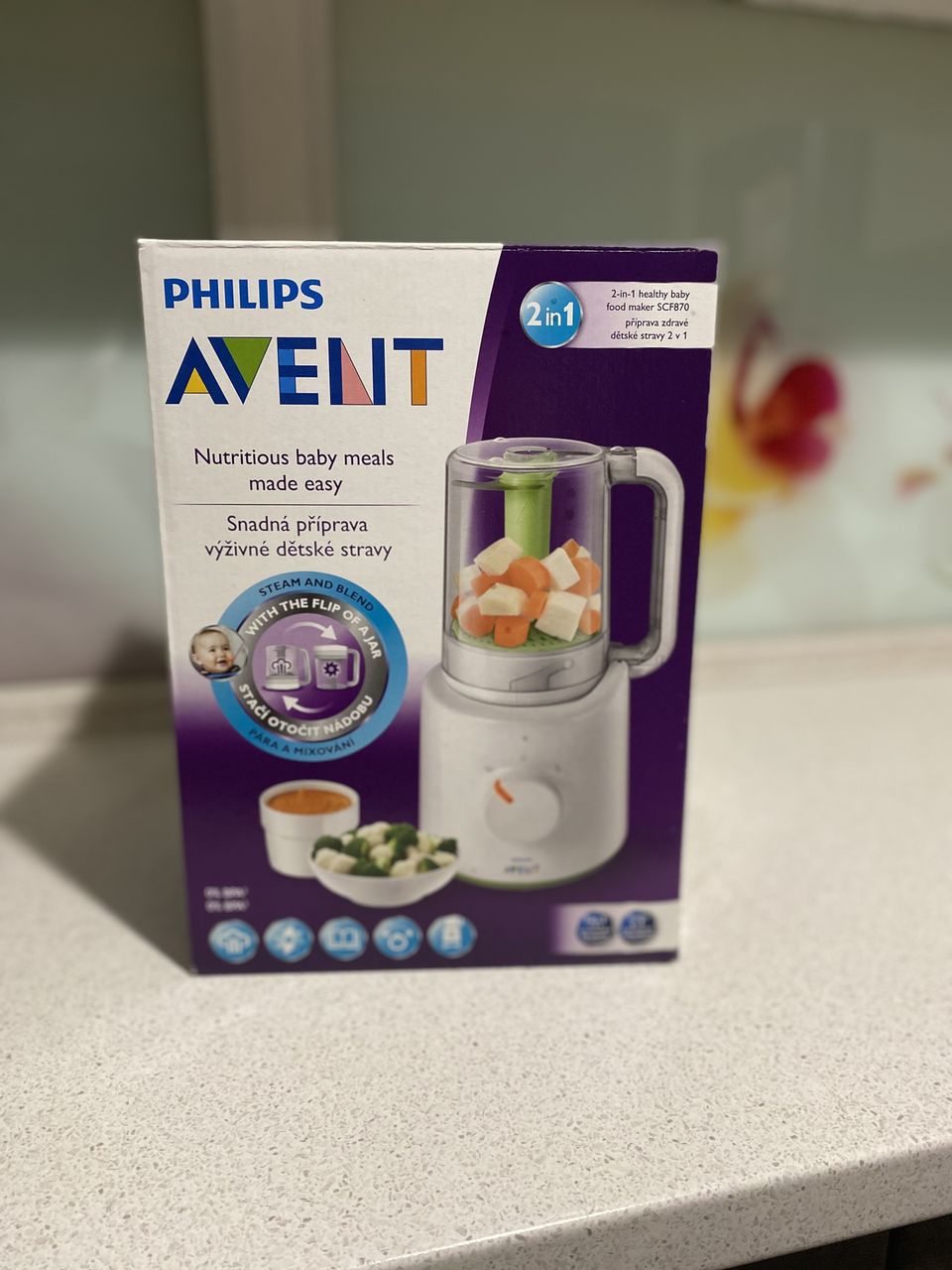 Пароварка- блендер philips avent.