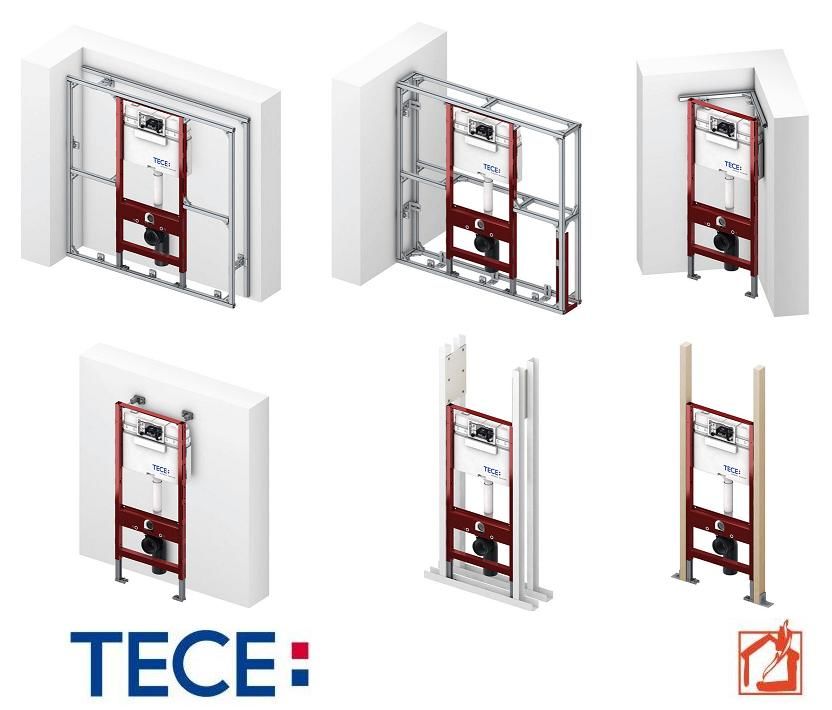 TECE крепление для подвесного унитаза