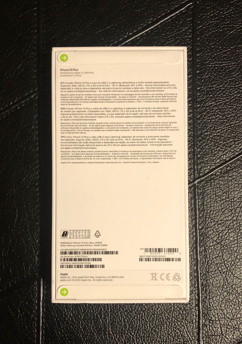iPhone 14 Plus 256 gb - Blue. foto 1
