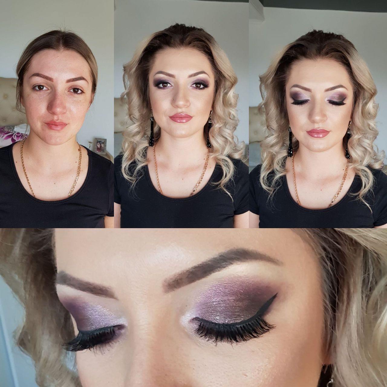 Coafura de seară și mireasă,machiaj profesional foto 1