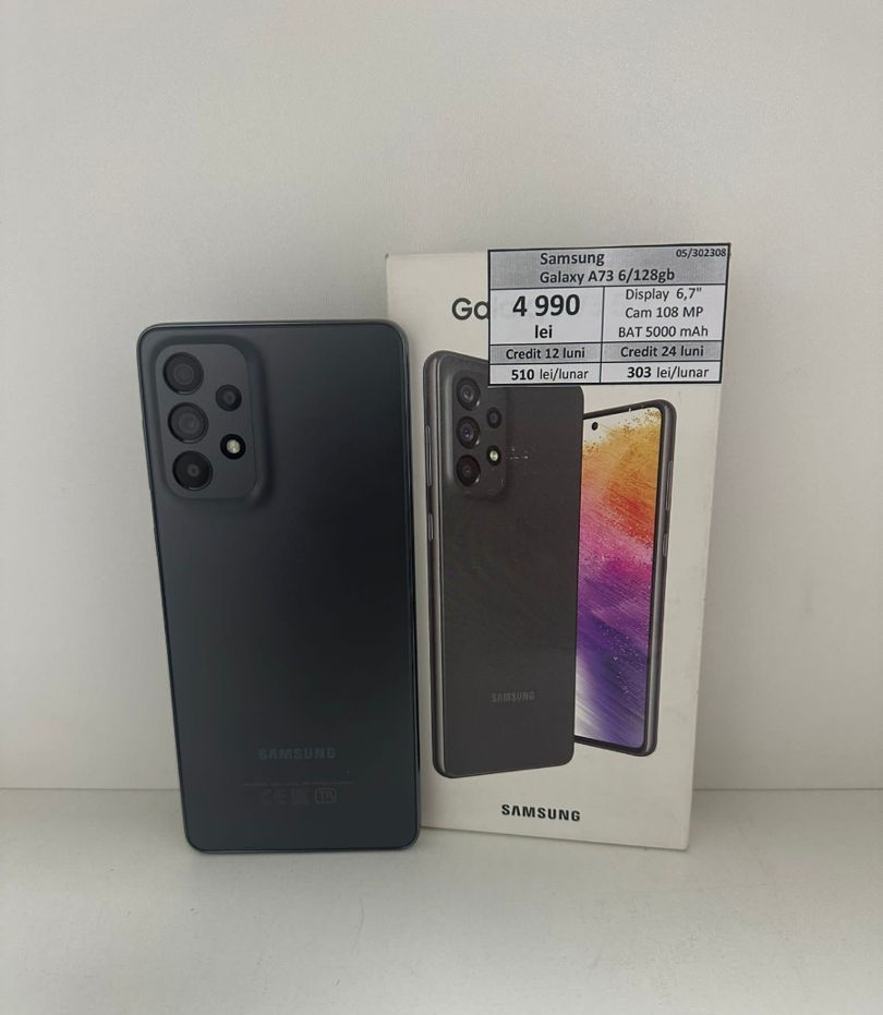 Samsung galaxy A73 6/128gb  4490 lei foto 0