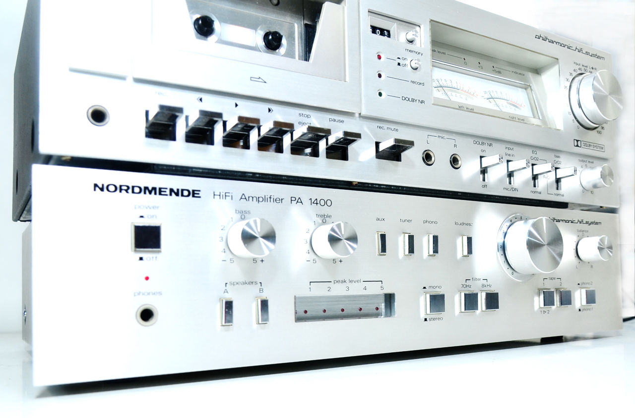 Nordmende amplifier + nordmende cassette deck фото 5