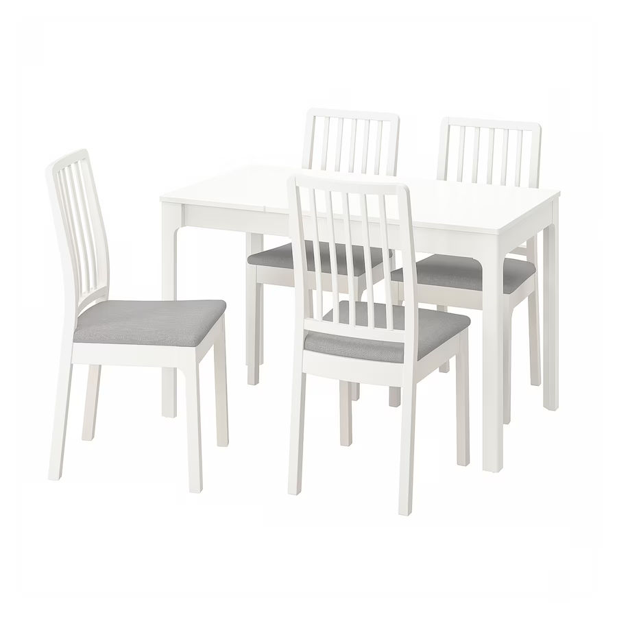 Set masă extensibilă 80/120cm + 4 scaune Ikea foto 1