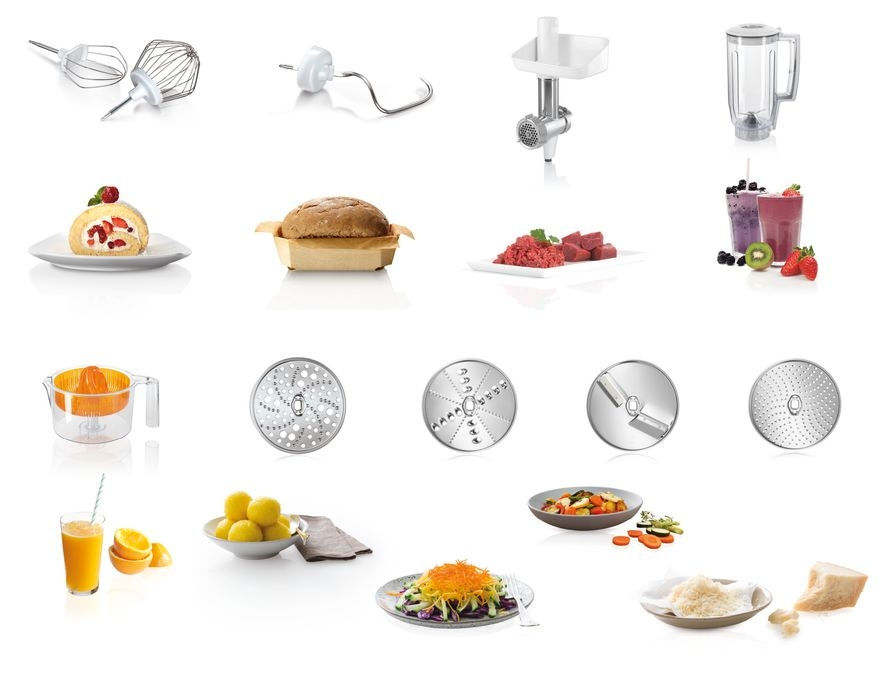 Robot de bucatarie BOSCH MUM58259, vas 3.9l, blender 1.25l, 1000W, 7 trepte viteza.Promo! foto 3