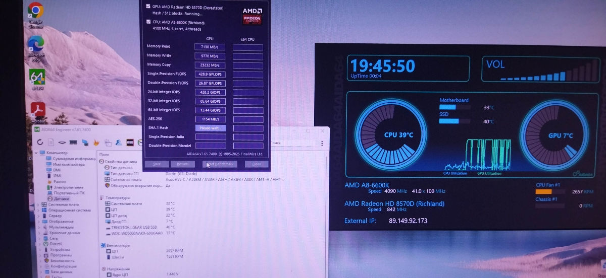PC Asus A88XM-A & AMD A8-6600K (HD 8570D) foto 2
