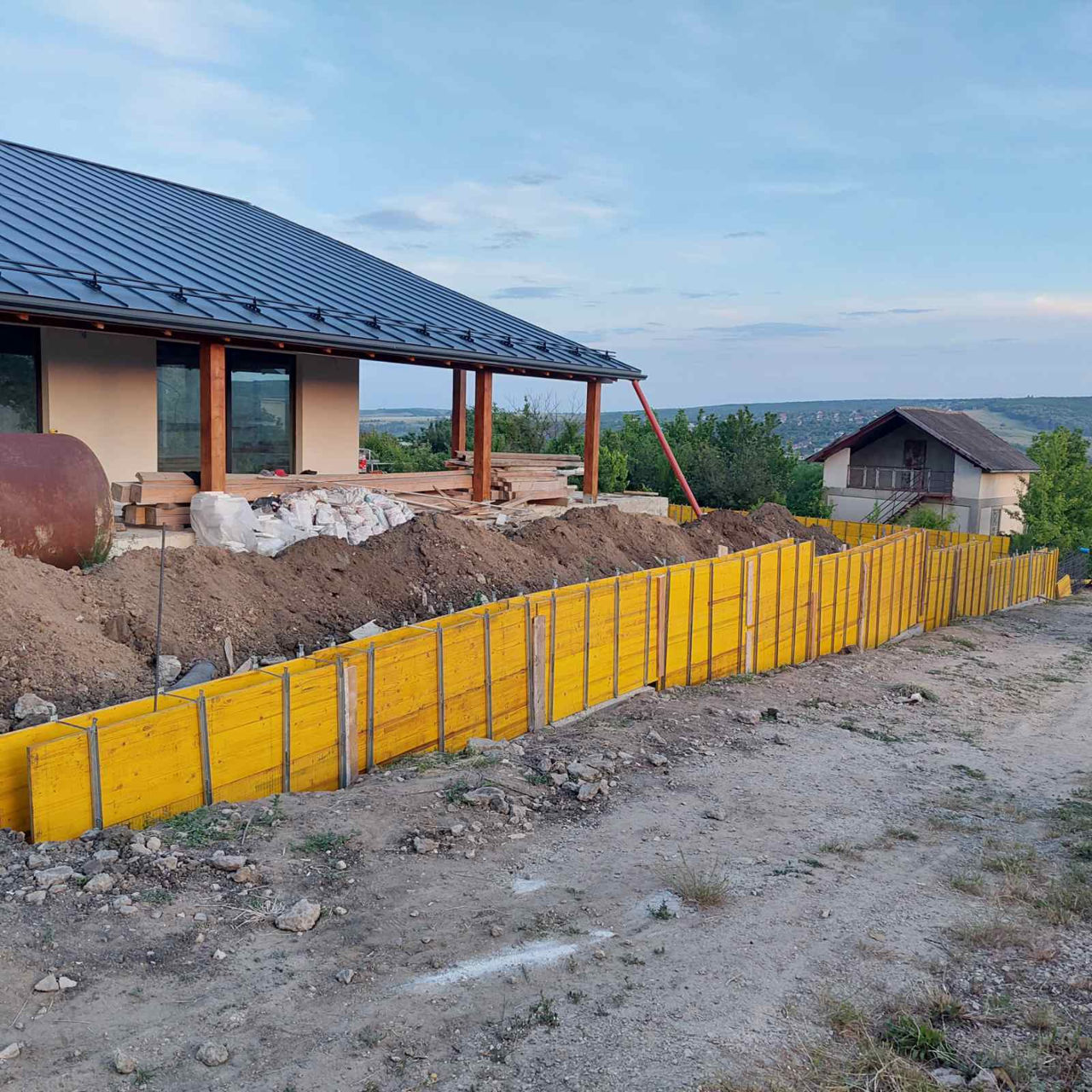 Popi telescopici. Cofraje planșeu, Pereti, diafragme, fundatie foto 8