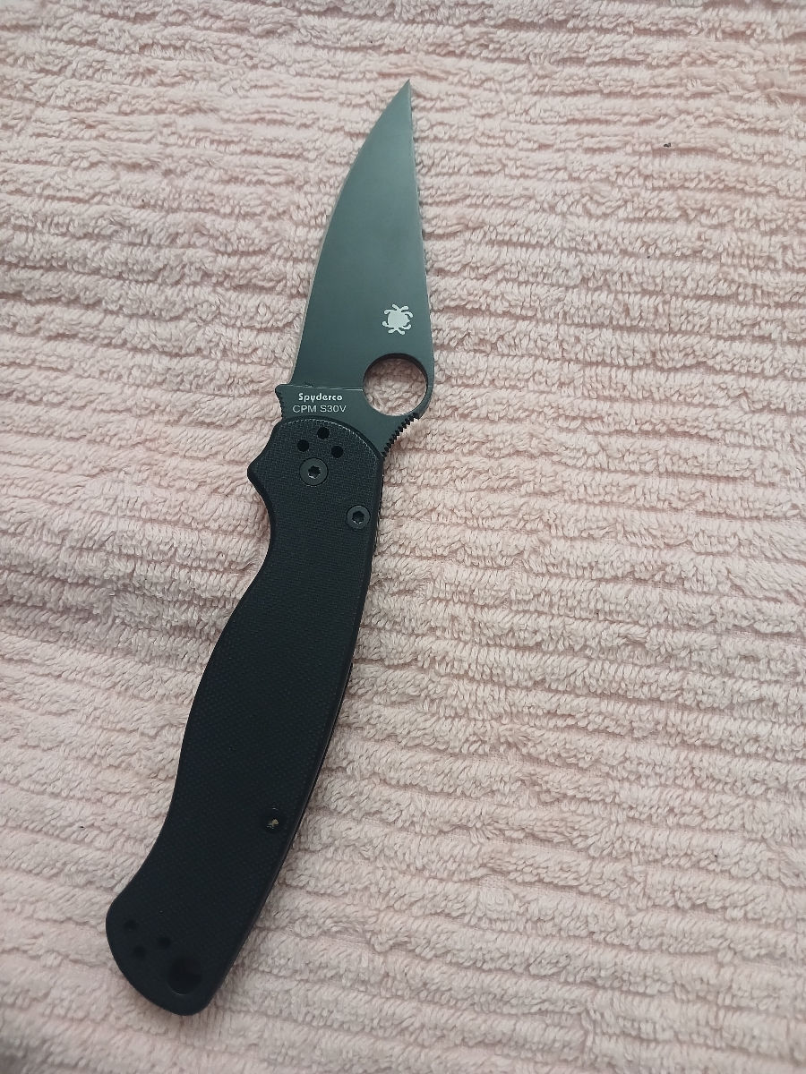 spyderco cpm s30v golden colorado u.s.a. earth foto 3