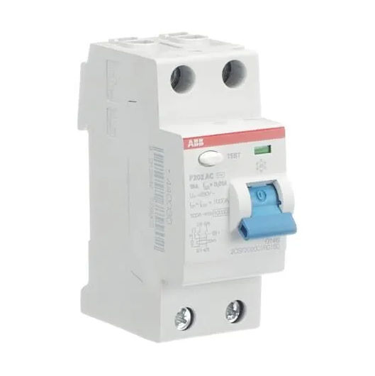 Întrerupător de curent rezidual RCD ABB F202 AC 16/0,01 2CSF202001R0160 Protecție împotriva curentul foto 5