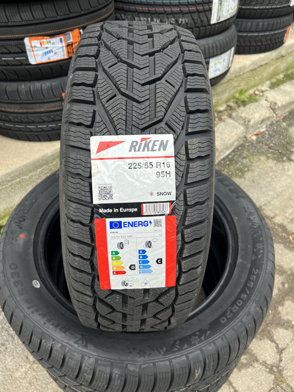 2 шины/ 2 anvelope 225/55 R16 Riken Snow (Michelin Group)/ Доставка, livrare toata Moldova foto 0