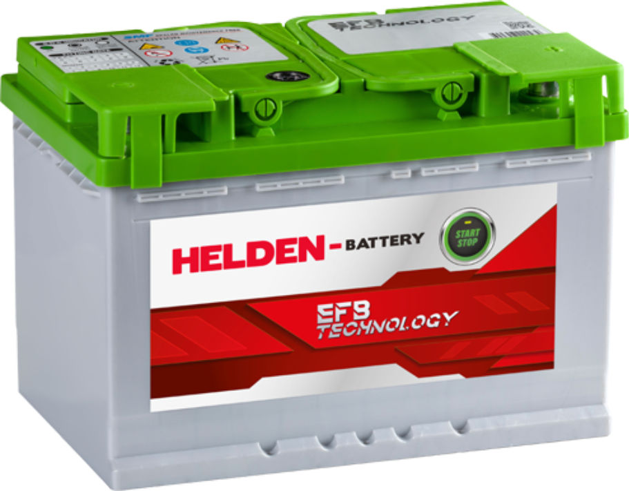 Аккумулятор 72Ah 720A EFB Helden (- +) (277/175/190) foto 0