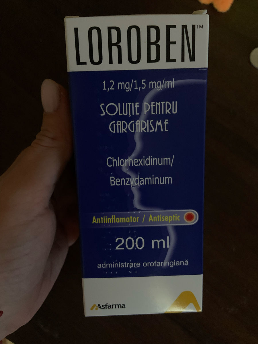 Loroben для полоскания горла