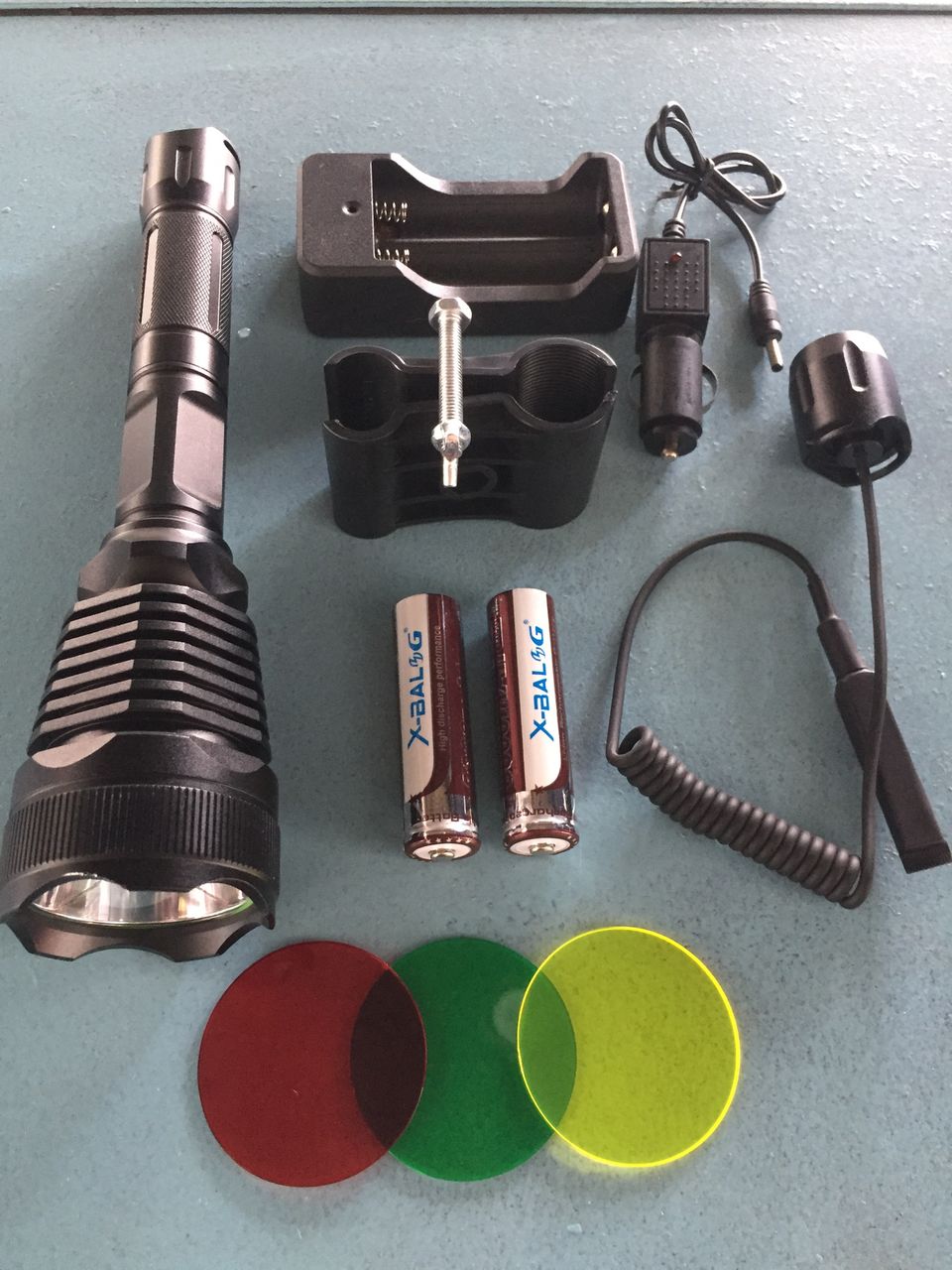 Lanterna pentru vanatoare Set Complect LED XM-LT6 reancarcabila foto 1