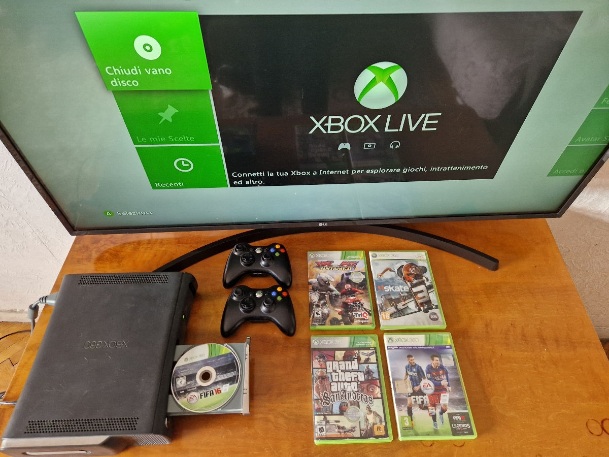 Xbox360 elite+игры джостики