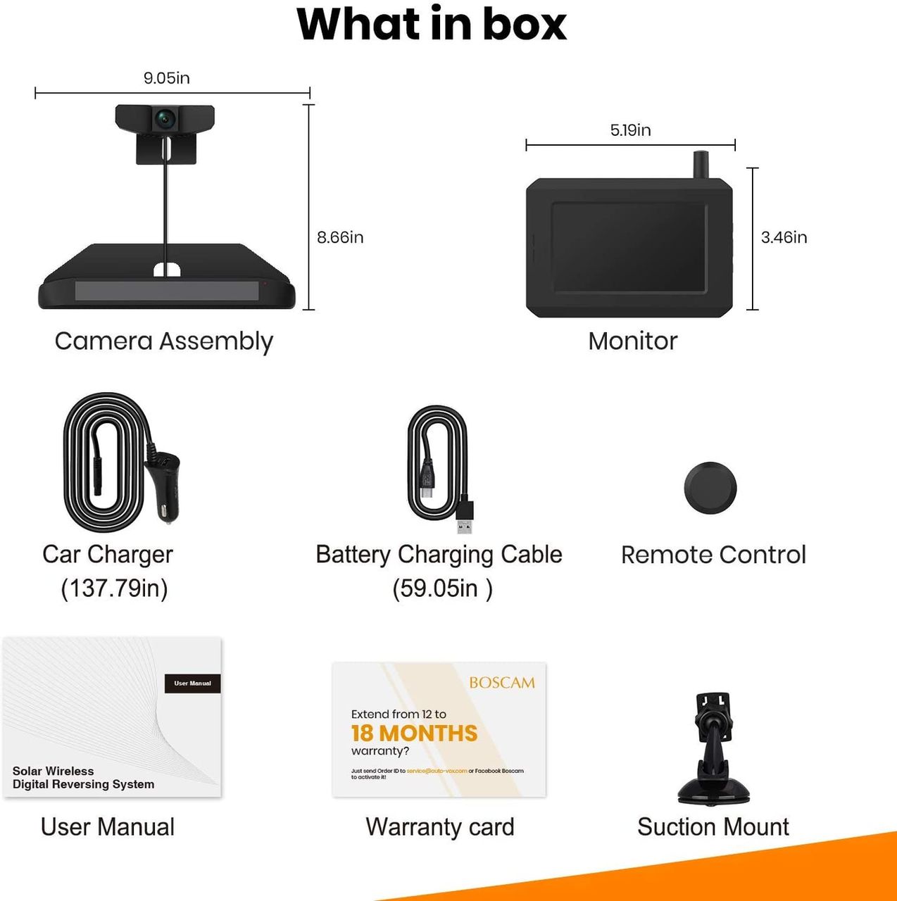 Wireless Parking Video Registrator Pe Lumina Solara fara cablu видеорегистратор camera bord foto 7