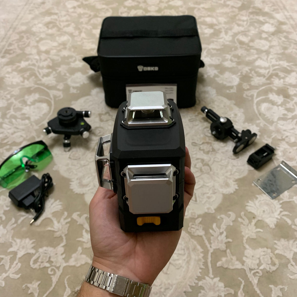 Laser Deko 3D PB2 12 linii +  magnet + acumulator + tripod + livrare gratis foto 4