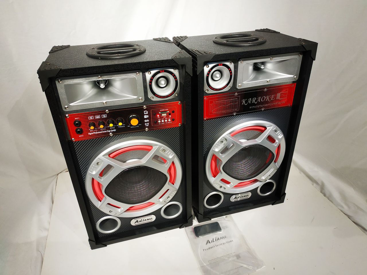 Boxe active  bluetooth  usb ,aux ,fm 900 w , foto 3