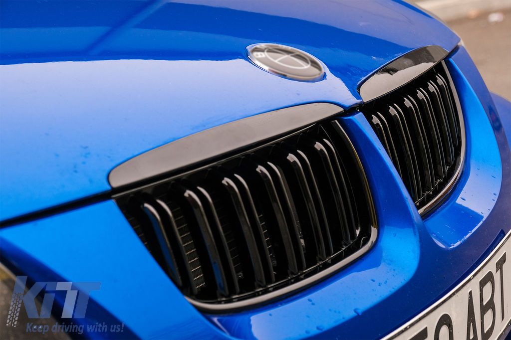 Livrare Gratuita Grile ноздри M Nari BMW Seria 3 E90 E91 Pre-LCI (2005-2008) Negru Lucios foto 9