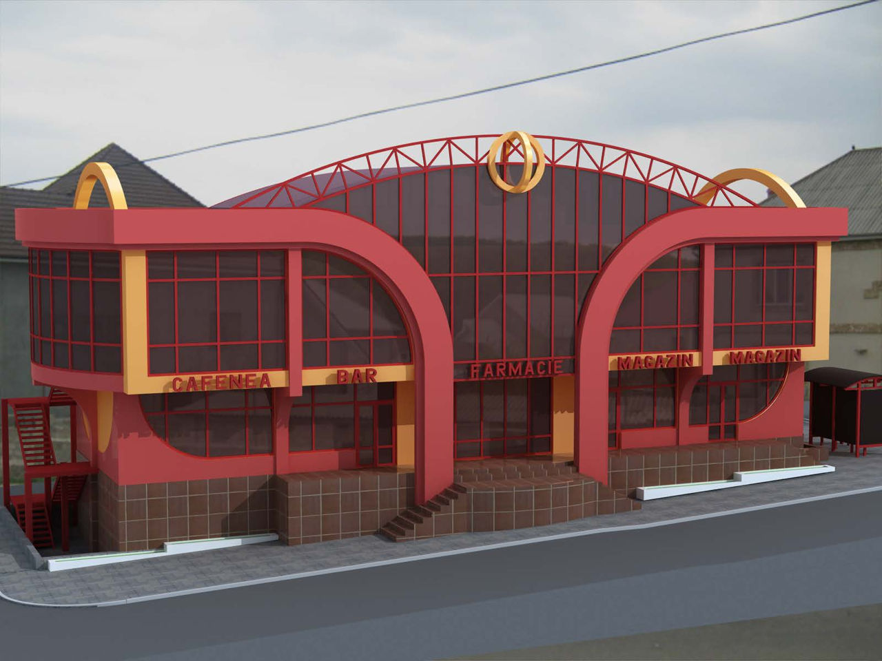 Arhitect licențiat-proiect replanificare,demolare,fațade etalbond,market,coffee shop,parcare,depozit foto 1