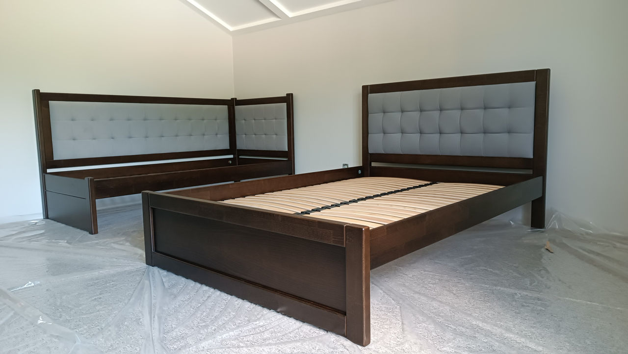 Paturi din lemn la comandă, cu sau fără spațiu de depozitare foto 6