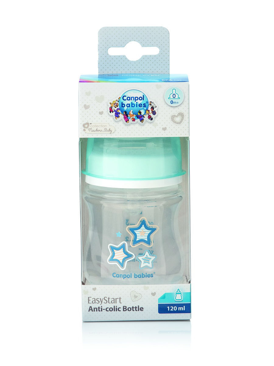Canpol 35/216 Бутылочка антиколиковая Easy Start "Newborn baby" 120 мл ...