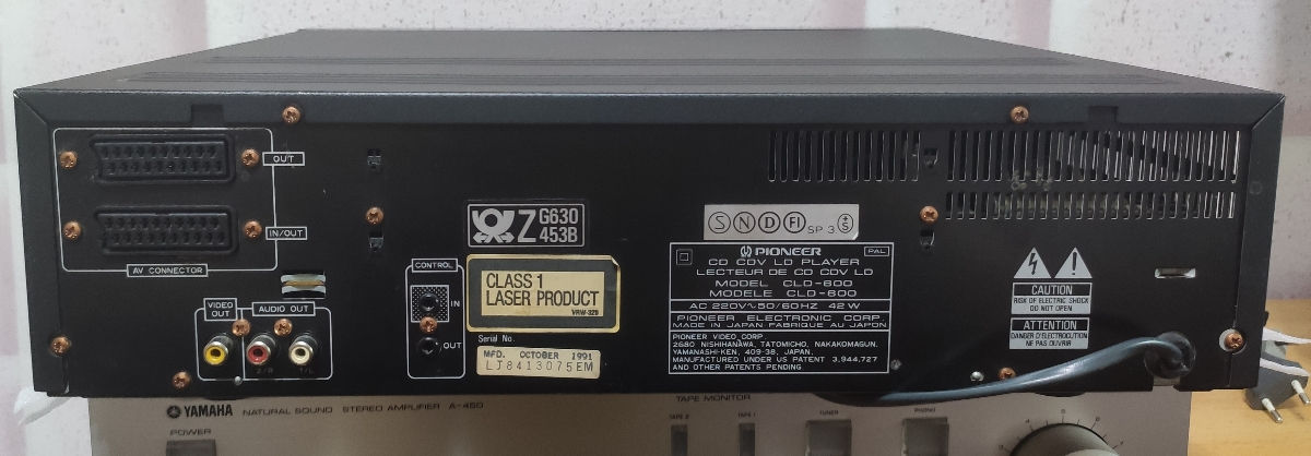 Pioneer CLD 600 foto 1