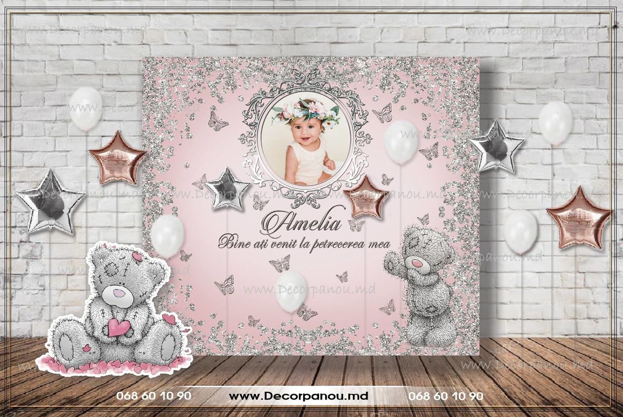 Decor cu panou foto , fotopanou , fotostand la nunta , cumatrie , aniversare , corporativ фото 8
