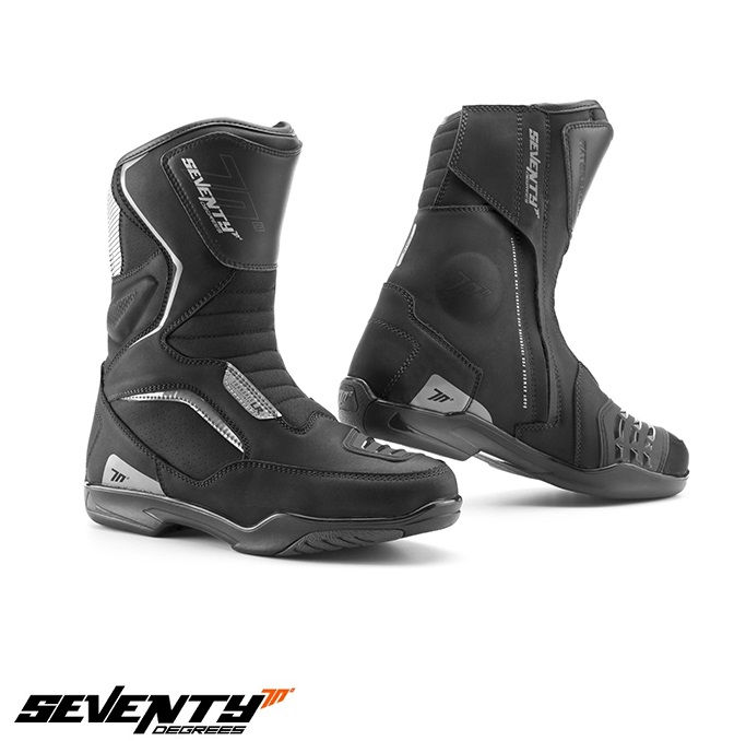 Ghete (cizme) moto Touring Unisex Seventy model BT2 culoare: negru foto 0