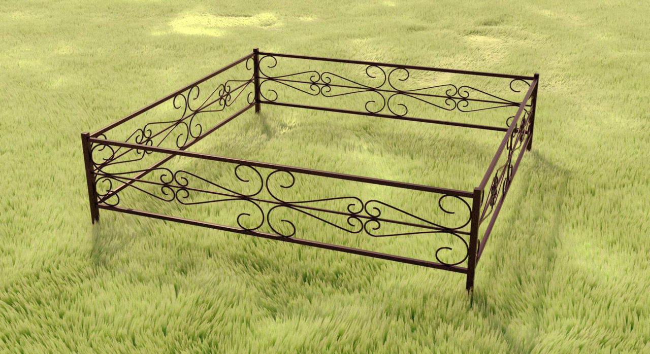 Garduri din metal la cimitir foto 0