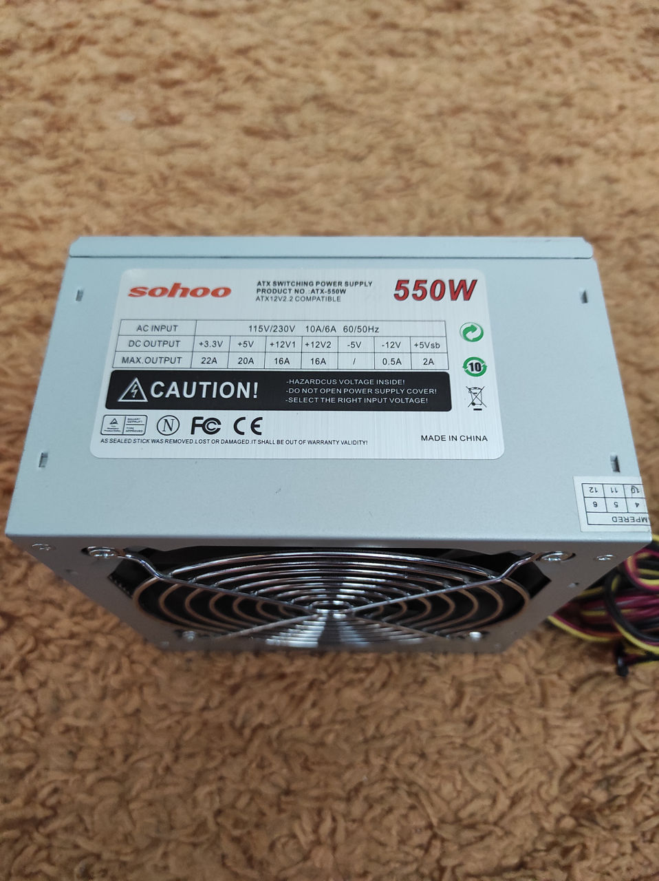 блоки питания 400-450-500-550-600-650-700Watt от 150 лей