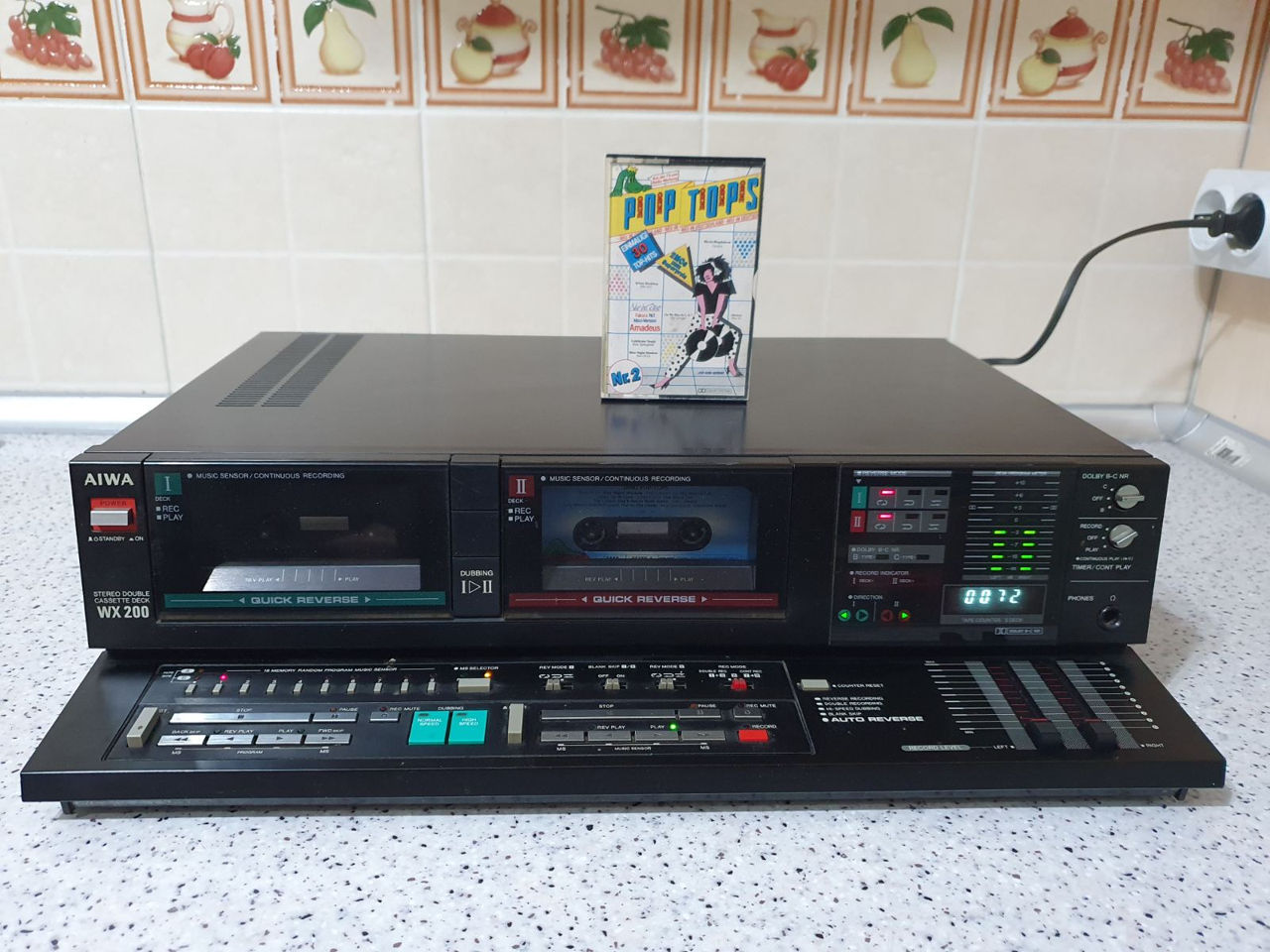 AIWA AD-WX200 двухкассетник с реверсом фото 0