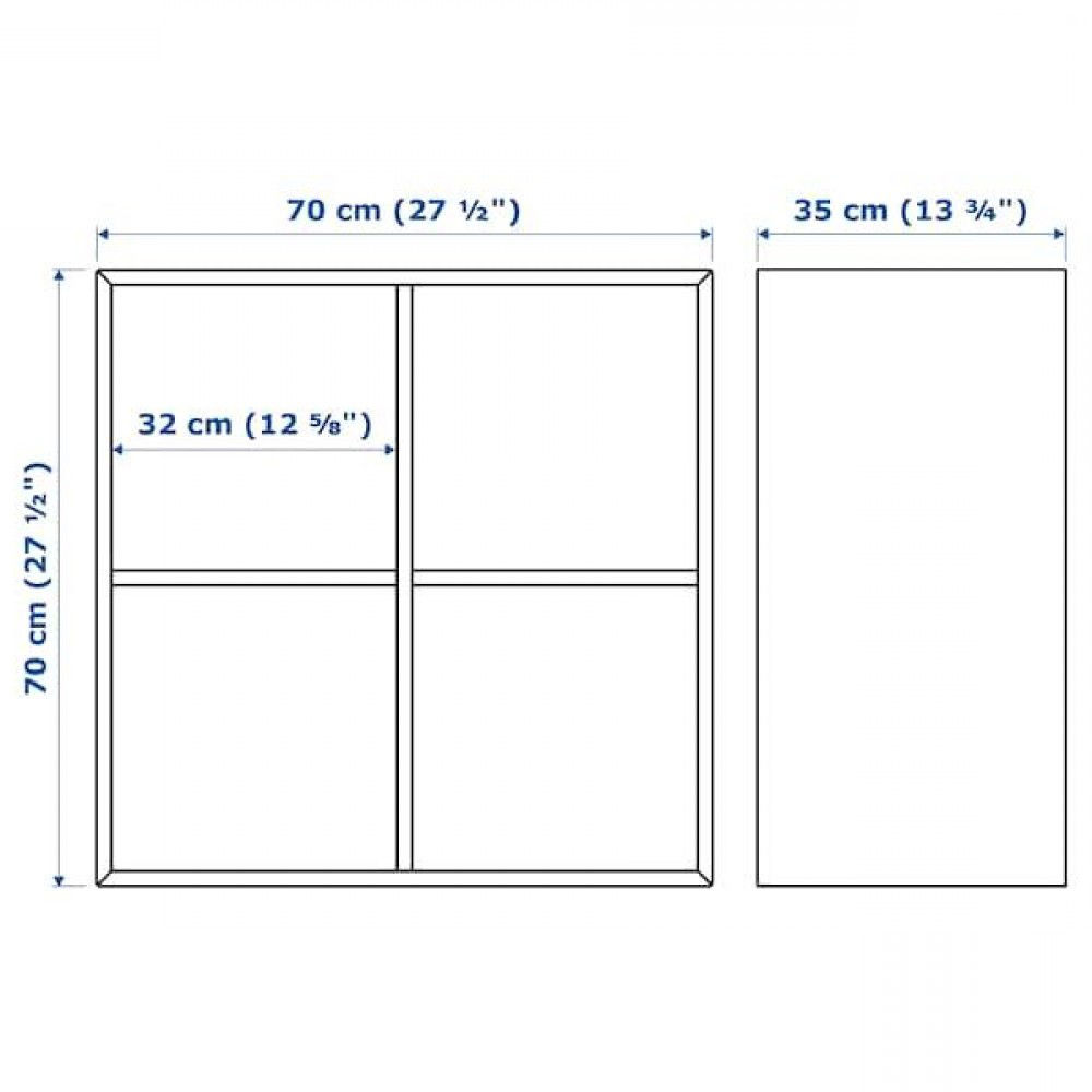 Etajeră suspendată Ikea Eket 70x35x70  foto 3