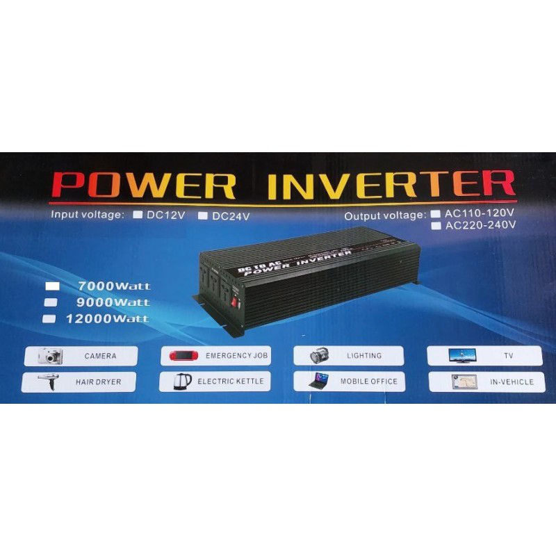 Преобразователь Тока 12В-220В Invertor electric от 500w до 7 000w фото 6