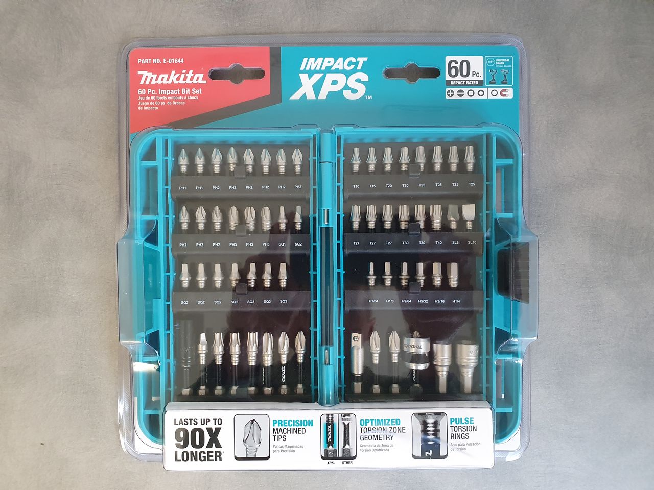 Makita E-01644 Impact XPS 60 Piece Impact Bit Set