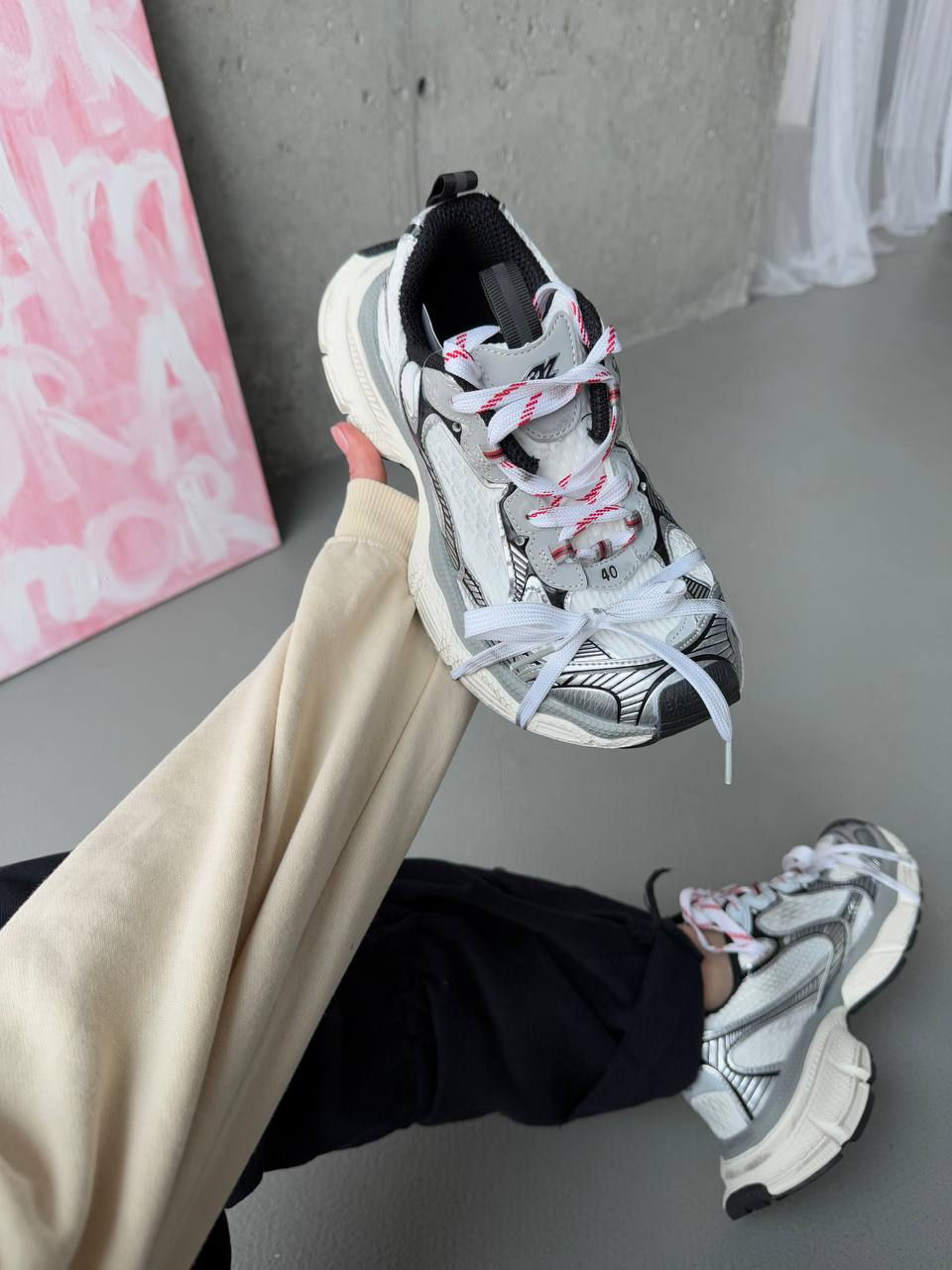 Balenciaga 3XL Grey / Silver фото 7