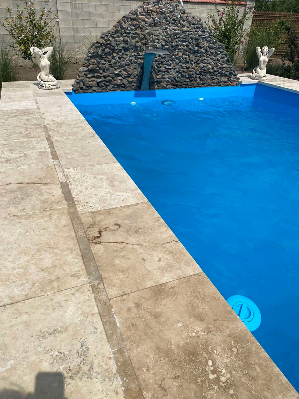 Travertin pavaj, travertin pentru piscină, plăci de travertin antiderapante pentru exterior foto 16